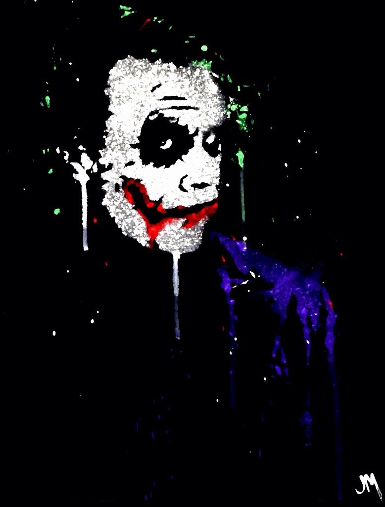 Joker Spray Painted Blank Meme Template