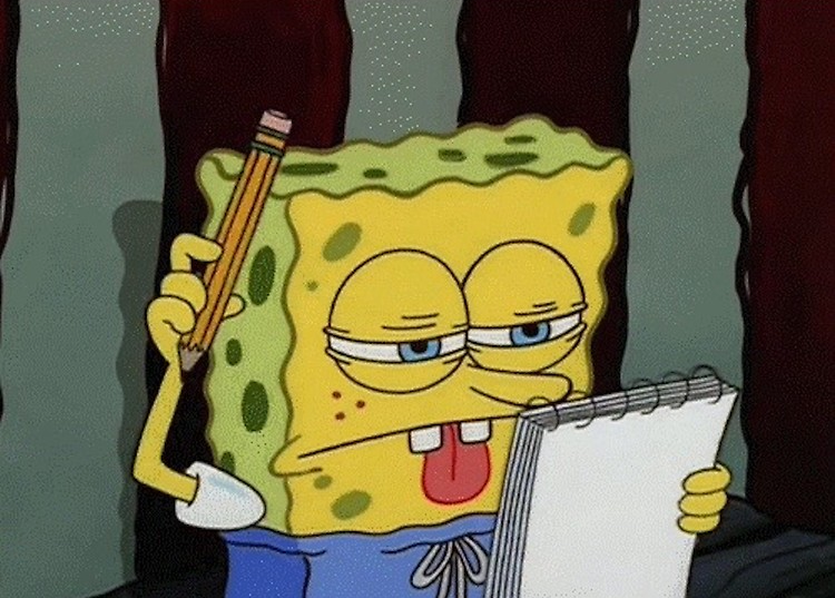 spongebob thinking Blank Template - Imgflip