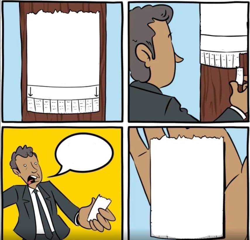 PLEASE TAKE ONE Blank Meme Template