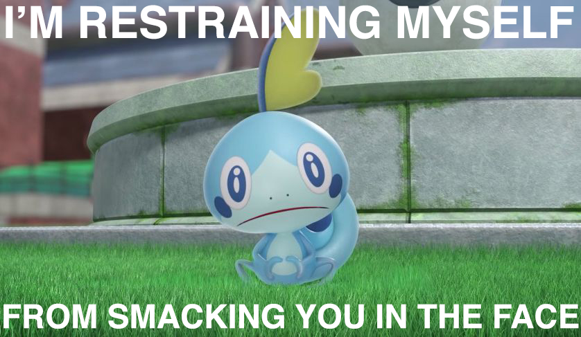 High Quality Sobble angry Blank Meme Template