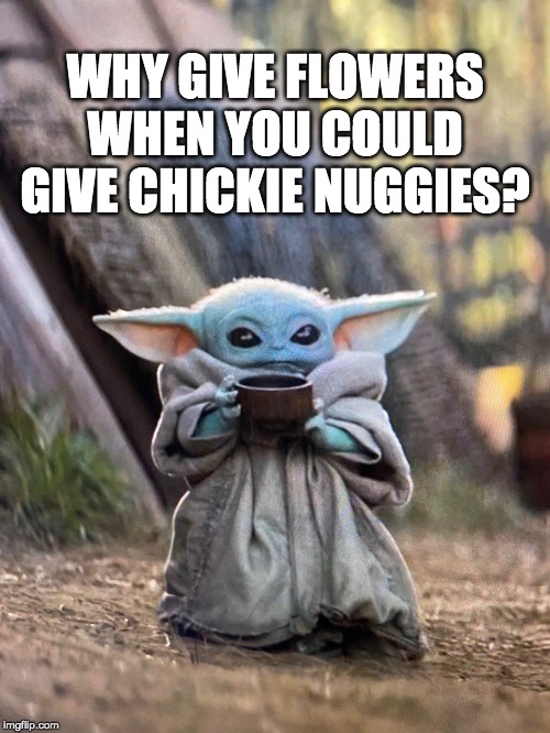 Baby Yoda Meme Chicken Nuggies And Some Cookies 10lilian