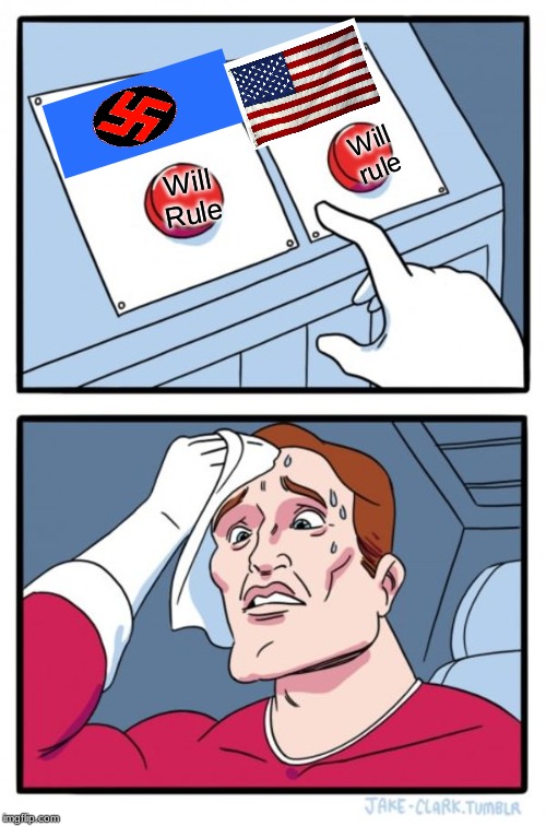 Two Buttons Meme | Will rule; Will Rule | image tagged in memes,two buttons | made w/ Imgflip meme maker