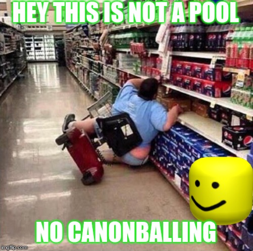 HEY THIS IS NOT A POOL; NO CANONBALLING | made w/ Imgflip meme maker