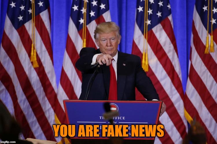 YOU ARE FAKE NEWS | made w/ Imgflip meme maker