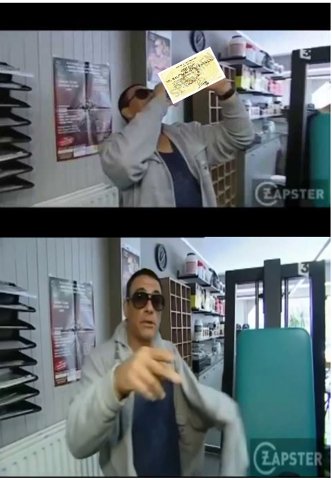 JCVD Blank Meme Template