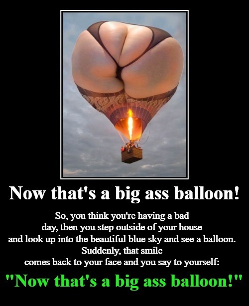 Now that's a big ass balloon! | image tagged in hot air balloon,balloon,running away balloon,big ass,fat ass,funny | made w/ Imgflip meme maker