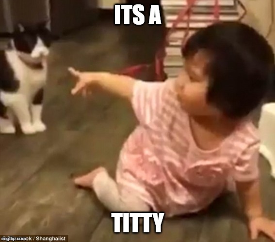 Its a tity | ITS A; TITTY | image tagged in new memes | made w/ Imgflip meme maker