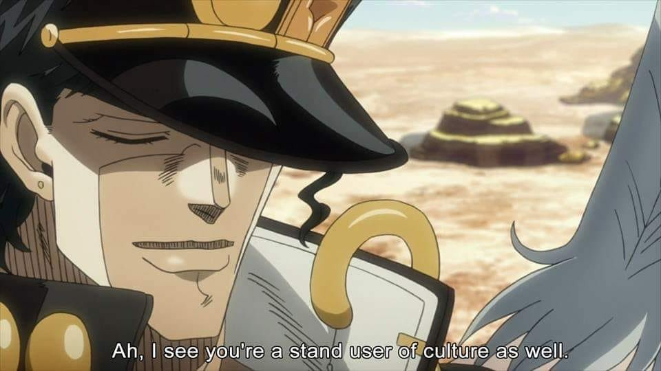 Ah,i see you're a stand user of culture as well Blank Meme Template