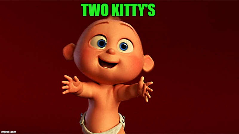 baby hug | TWO KITTY'S | image tagged in baby hug | made w/ Imgflip meme maker