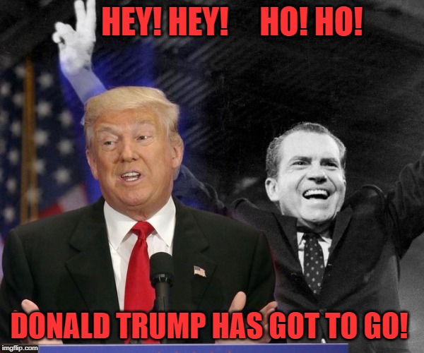 DONALD TRUMP HAS GOT TO GO! | HEY! HEY!     HO! HO! DONALD TRUMP HAS GOT TO GO! | image tagged in donald trump | made w/ Imgflip meme maker