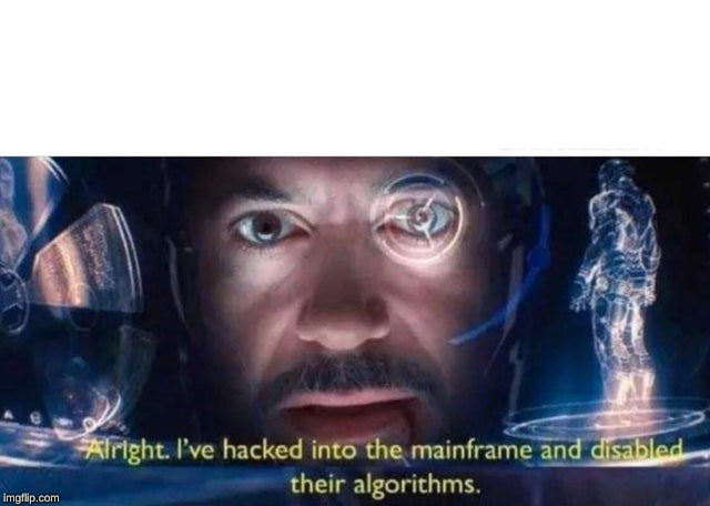 High Quality I've hacked into the mainframe Blank Meme Template