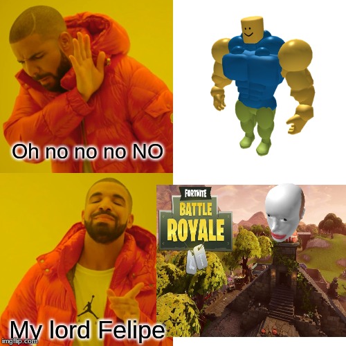 Oh no no no NO; My lord Felipe | image tagged in drake hotline bling | made w/ Imgflip meme maker