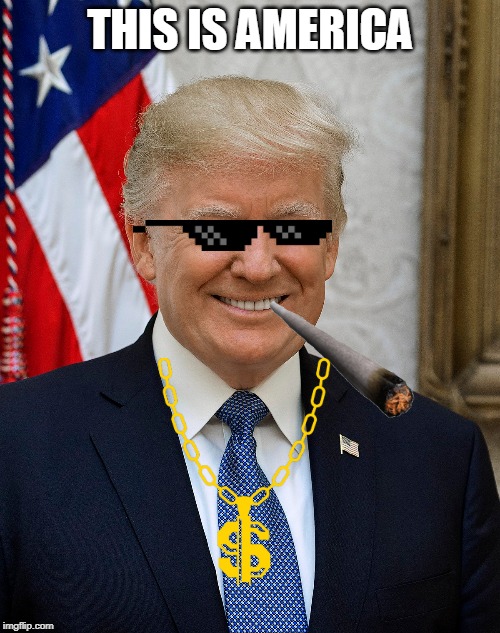 trump swag | THIS IS AMERICA | image tagged in funny memes | made w/ Imgflip meme maker