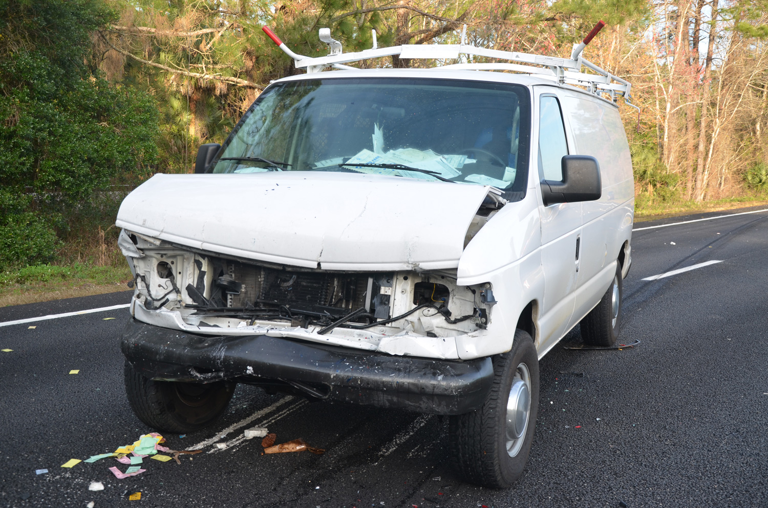 High Quality white van crash Blank Meme Template