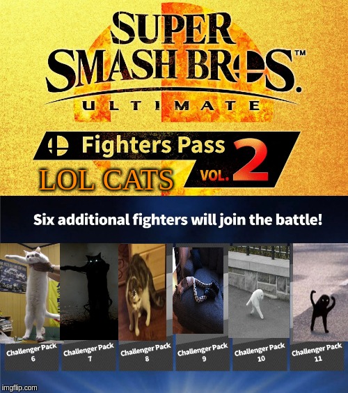 fighters pass vol. 2 | LOL CATS | image tagged in fighters pass vol 2 | made w/ Imgflip meme maker