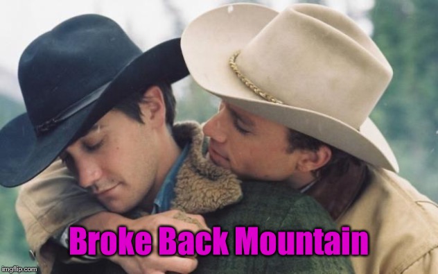 Broke back mountain | Broke Back Mountain | image tagged in broke back mountain | made w/ Imgflip meme maker