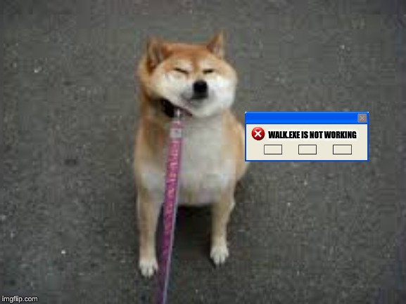 WALK.EXE IS NOT WORKING | made w/ Imgflip meme maker