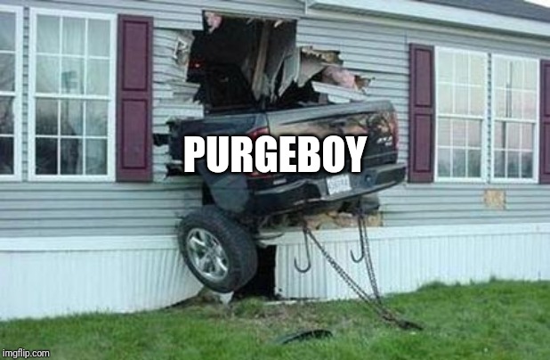 funny car crash | PURGEBOY | image tagged in funny car crash | made w/ Imgflip meme maker