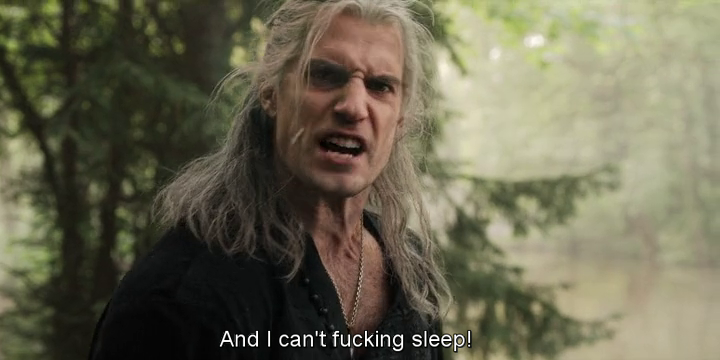 Geralt can't fucking sleep Blank Meme Template