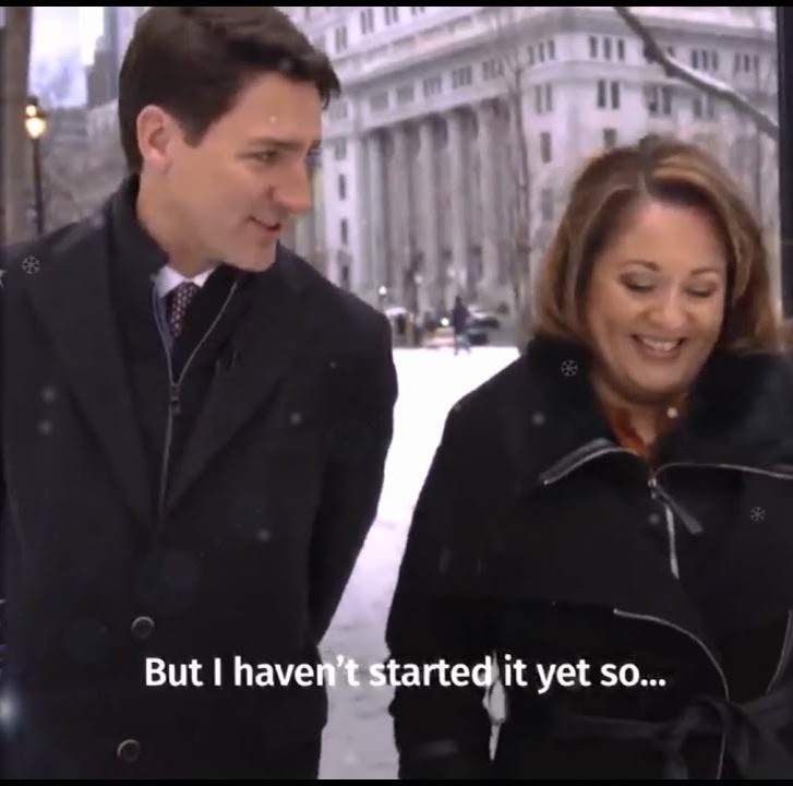 High Quality Justin Trudeau and Rosie Barton Blank Meme Template