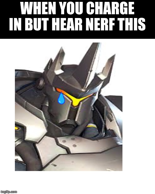WHEN YOU CHARGE IN BUT HEAR NERF THIS | image tagged in memes,blank transparent square | made w/ Imgflip meme maker