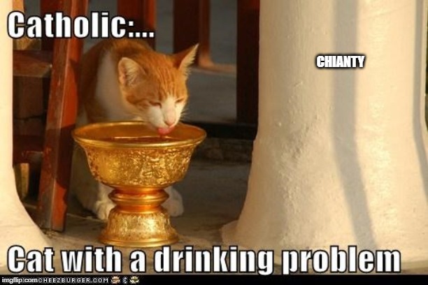 Cat | CHIANTY | image tagged in drinking | made w/ Imgflip meme maker