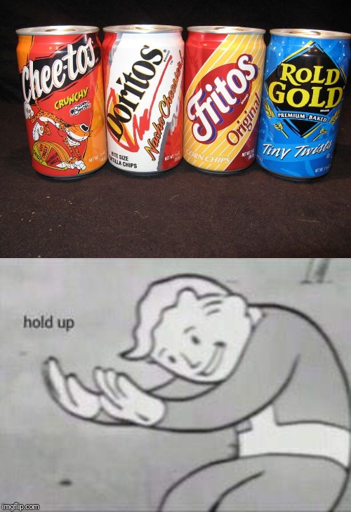 Cheetos, Doritos, Fritos, and Rold Gold Sodas | image tagged in fallout hold up,weird,cursed image,memes,meme,dank memes | made w/ Imgflip meme maker