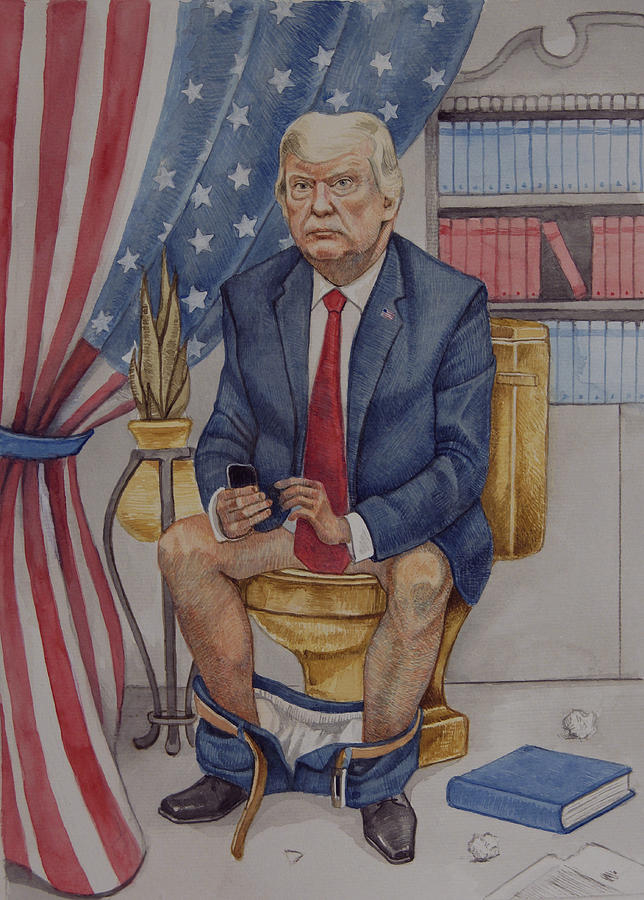 Donald Trump Toilet Twitter Blank Meme Template