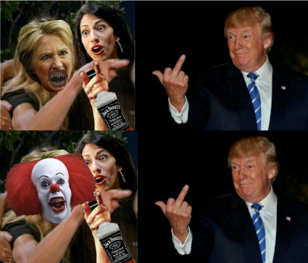 Hillary becomes pennywise Blank Meme Template