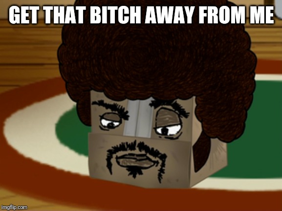 Boxy Brown | GET THAT B**CH AWAY FROM ME | image tagged in boxy brown | made w/ Imgflip meme maker