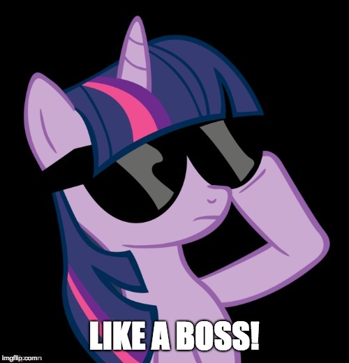 Twilight with shades | LIKE A BOSS! | image tagged in twilight with shades | made w/ Imgflip meme maker