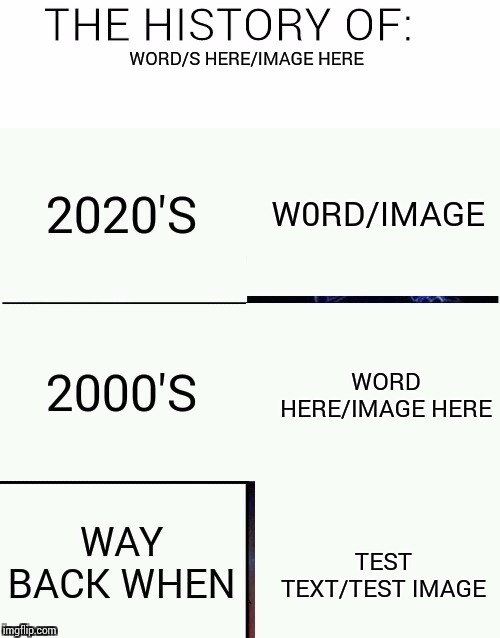 History ,pass and further 2.0 | WORD/S HERE/IMAGE HERE; W0RD/IMAGE; WORD HERE/IMAGE HERE; TEST TEXT/TEST IMAGE | image tagged in history pass and further 20 | made w/ Imgflip meme maker