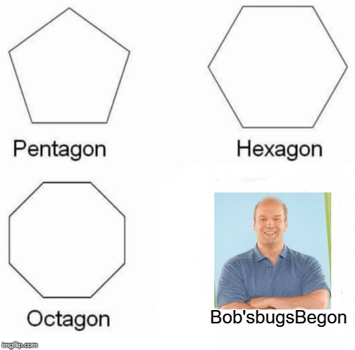 Pentagon Hexagon Octagon Meme | Bob'sbugsBegon | image tagged in memes,pentagon hexagon octagon | made w/ Imgflip meme maker