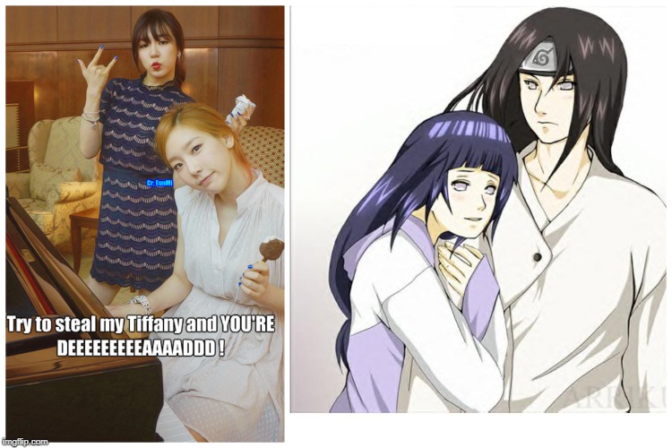 Neji and Taeyeon comparisons | image tagged in neji and taeyeon comparisons | made w/ Imgflip meme maker
