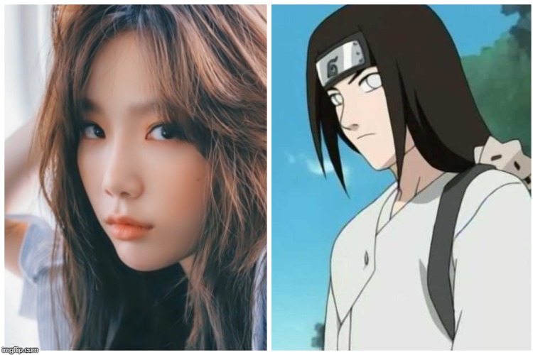 Neji and Taeyeon comparisons | image tagged in neji and taeyeon comparisons | made w/ Imgflip meme maker