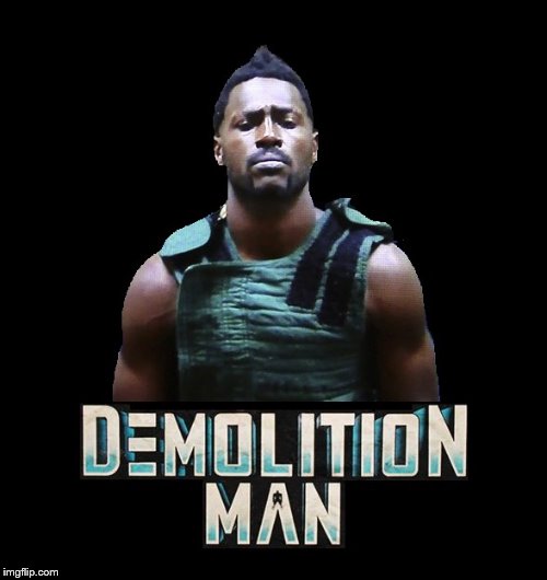 Antonio Brown Demolition Man | image tagged in antonio brown | made w/ Imgflip meme maker