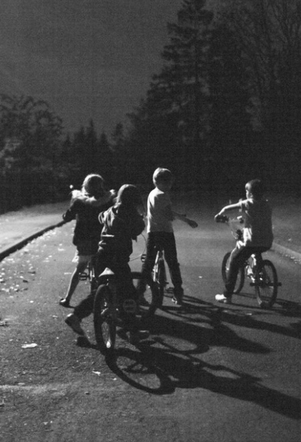 High Quality Kids on bikes in the 80s Blank Meme Template