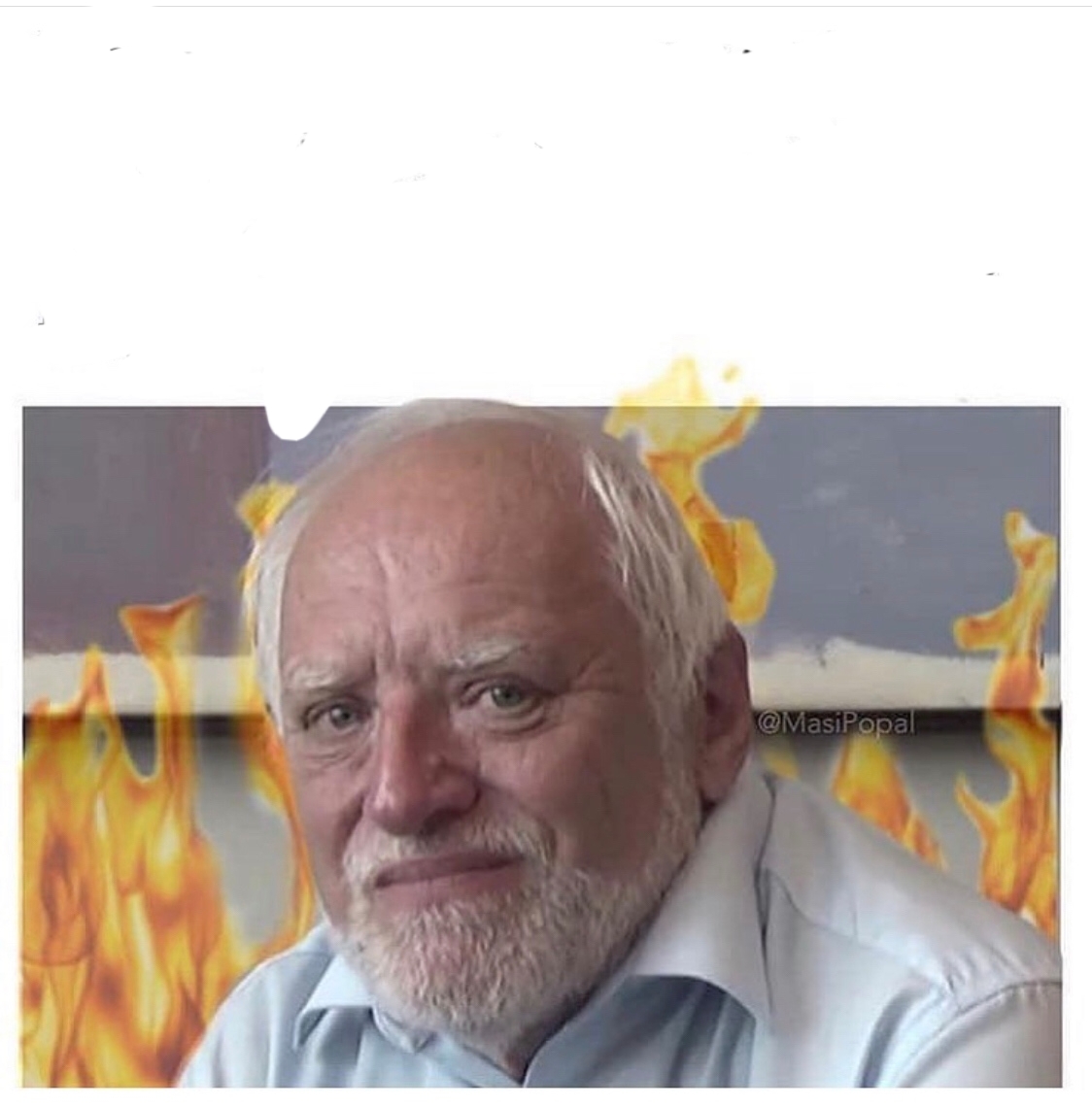 High Quality Hide the pain harold Blank Meme Template
