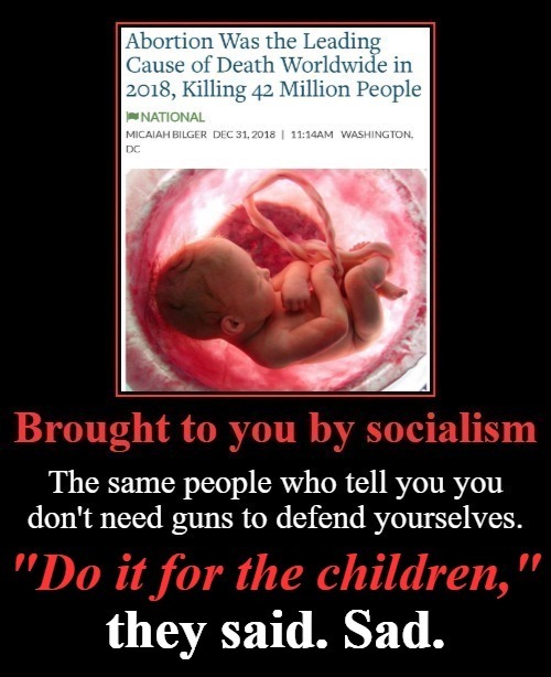 Abortion Was the Leading Cause of Death Worldwide in 2018 | image tagged in abortion is murder,infanticide,genocide,infantile holodomor,holocaust,communism socialism | made w/ Imgflip meme maker