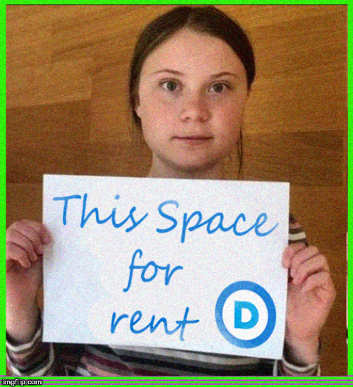 space for rent between her .....ears | image tagged in greta thunberg how dare you,greta thunberg,global warming,lol so funny,politics lol,meme | made w/ Imgflip meme maker
