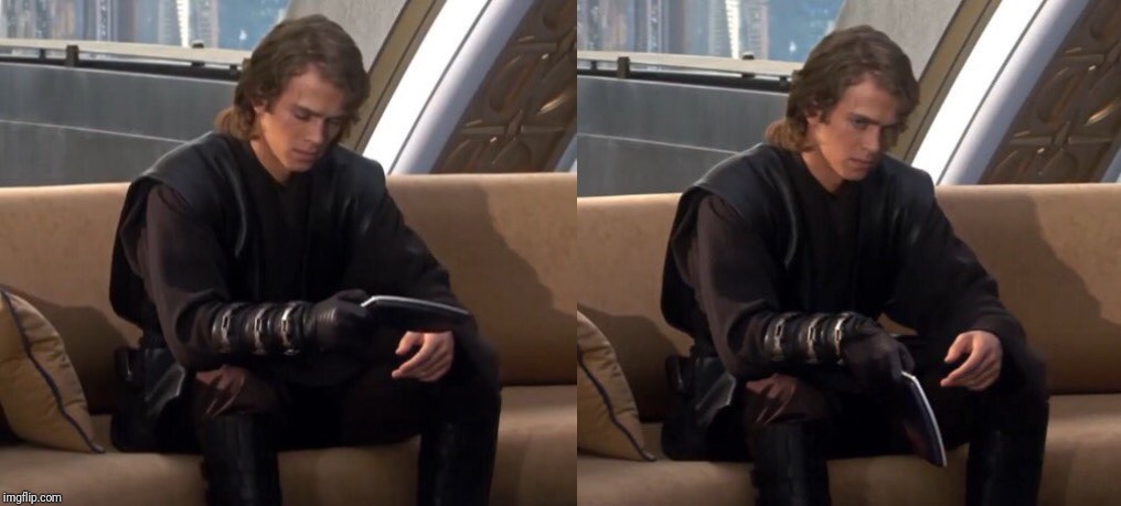 Disappointed Anakin | image tagged in star wars | made w/ Imgflip meme maker