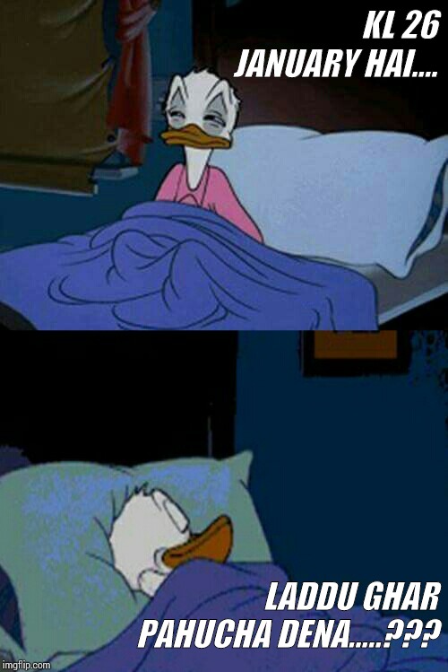 sleepy donald duck in bed Memes & GIFs - Imgflip