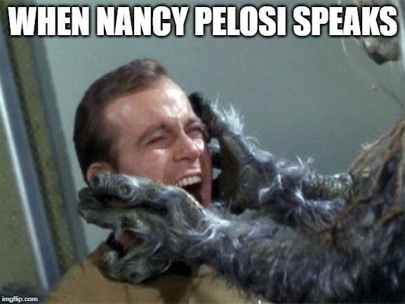 WHEN NANCY PELOSI SPEAKS | image tagged in nancy pelosi,impeachment,trial,congress,democrats | made w/ Imgflip meme maker