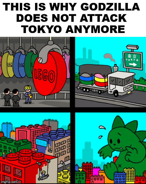 THIS IS WHY GODZILLA 
DOES NOT ATTACK 
TOKYO ANYMORE | made w/ Imgflip meme maker