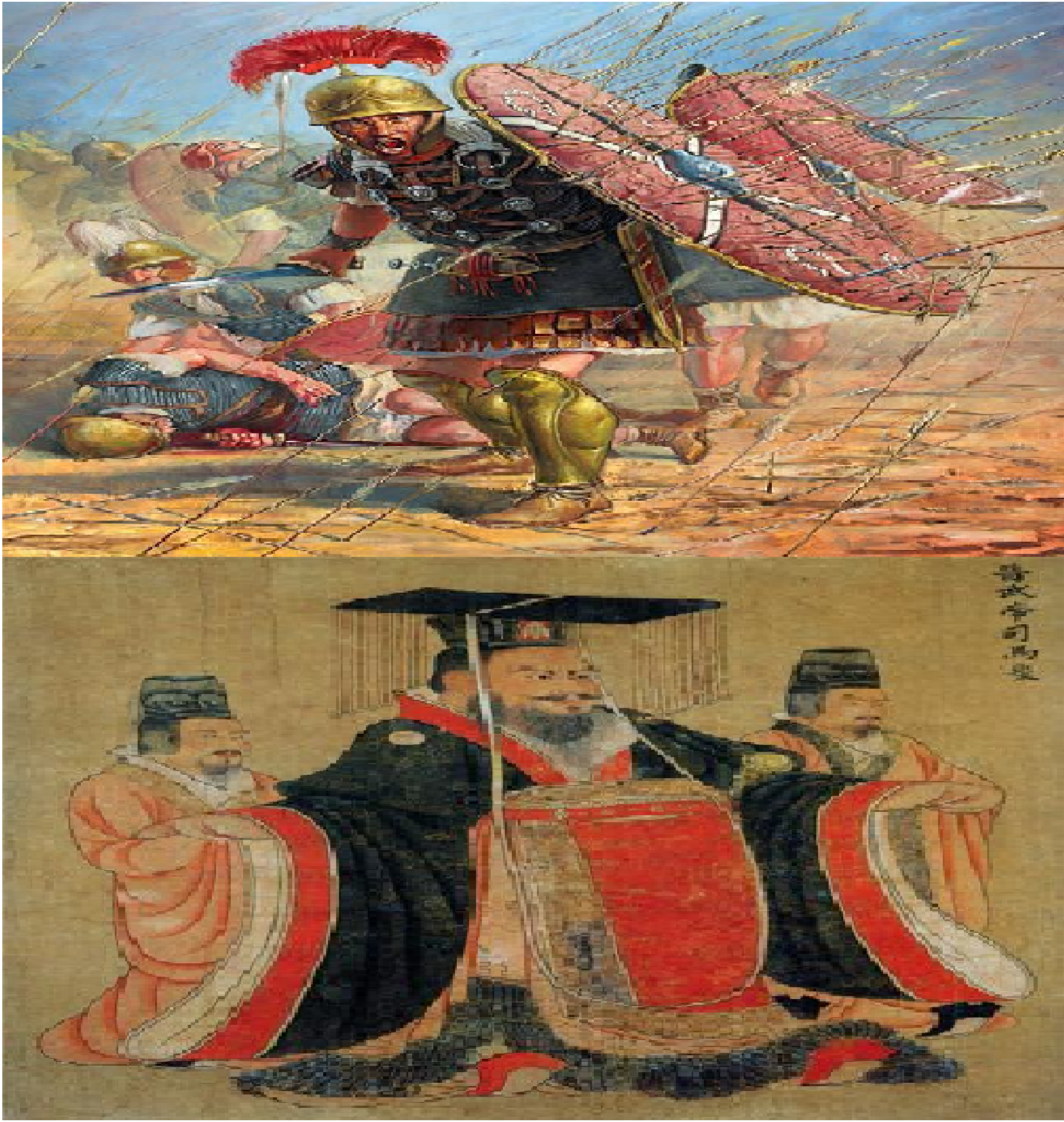 High Quality Roman Empire vs Han Dynasty Blank Meme Template