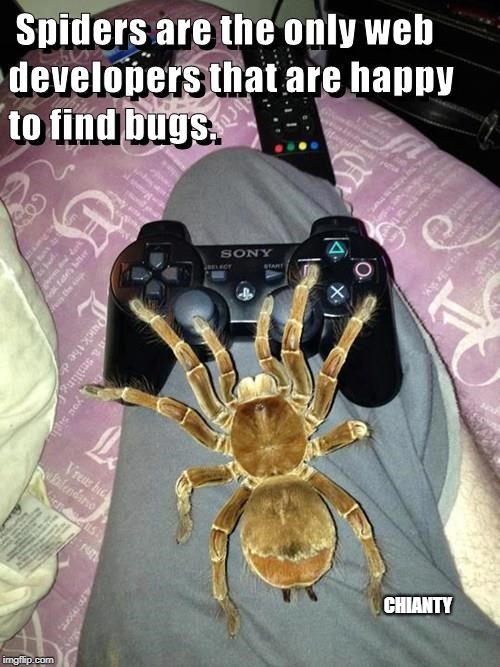 Spiders | CHIANTY | image tagged in happy | made w/ Imgflip meme maker