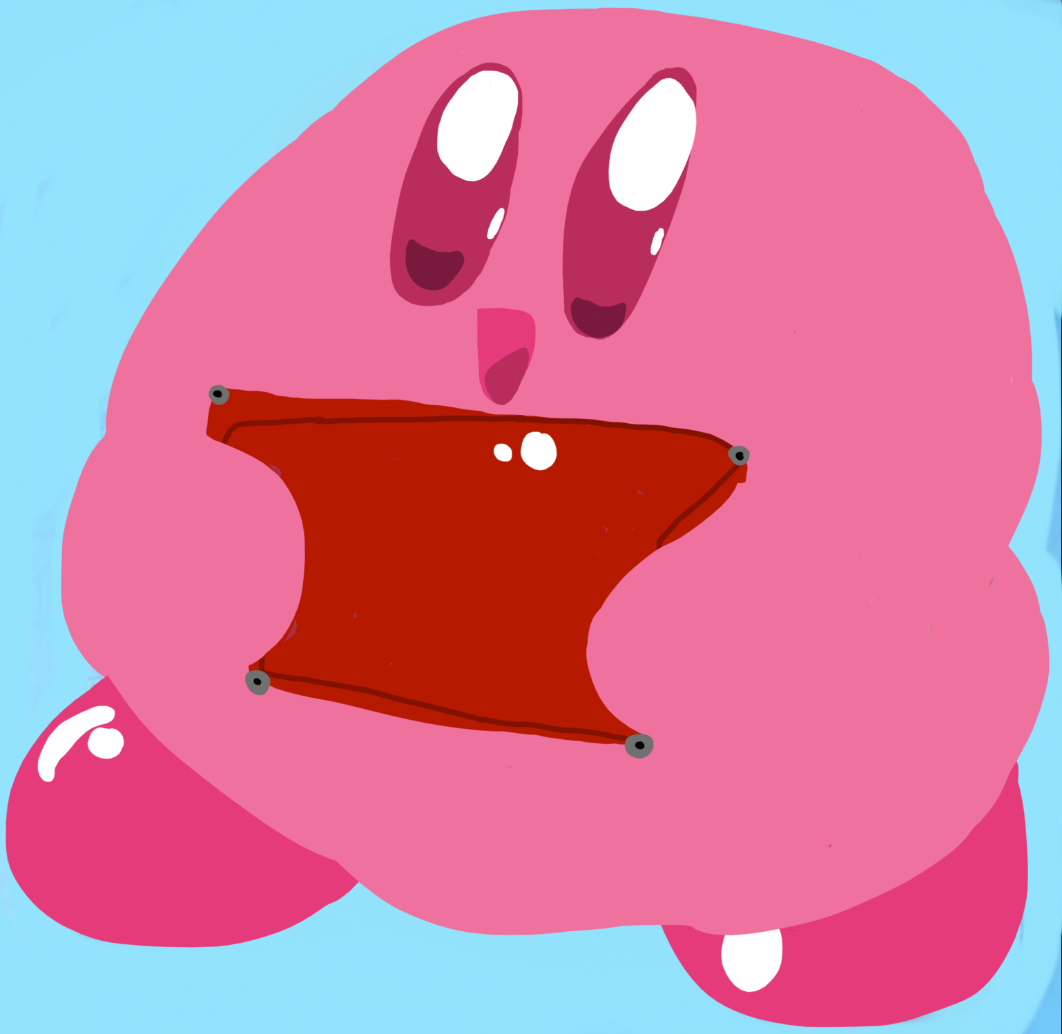 HD Kirby Sign Blank Meme Template