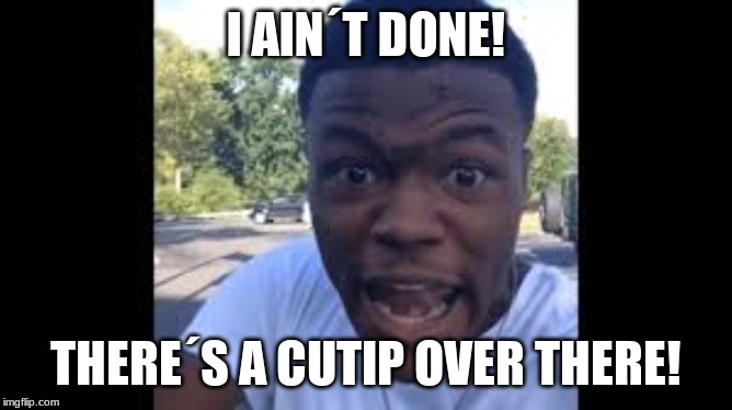 dc young fly roast | I AIN´T DONE! THERE´S A CUTUP OVER THERE! | image tagged in dc young fly roast | made w/ Imgflip meme maker
