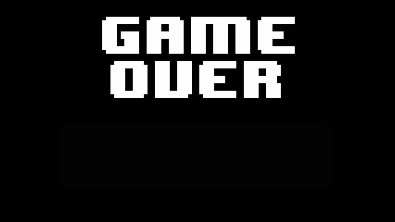 Game over Blank Template - Imgflip