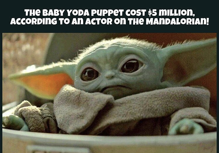 High Quality Baby Yoda Stonks Blank Meme Template
